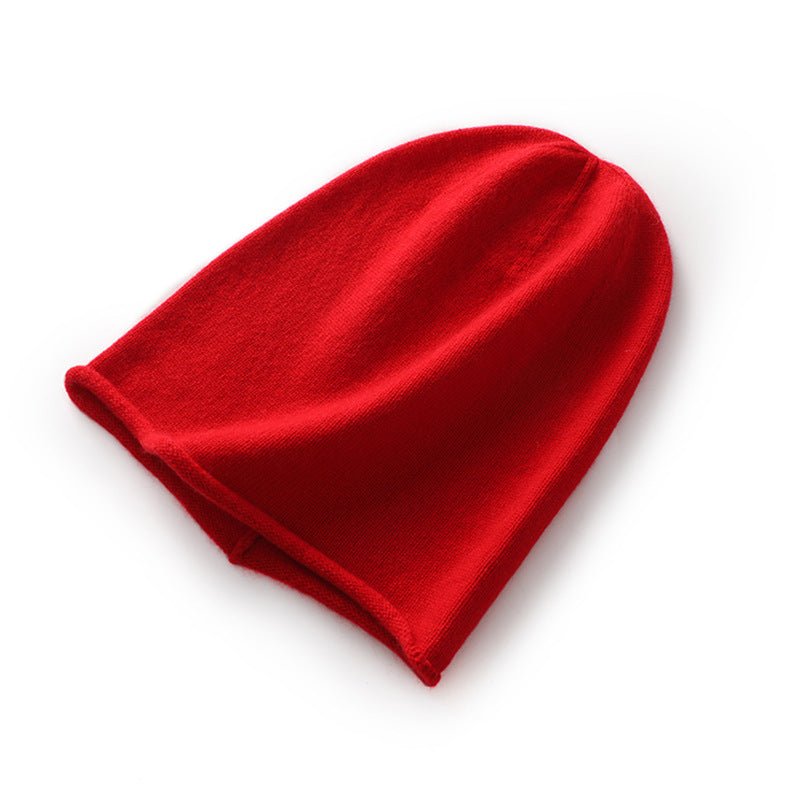 100% Cashmere Beanie Hat Warm Cashmere Ski Cap For Winter