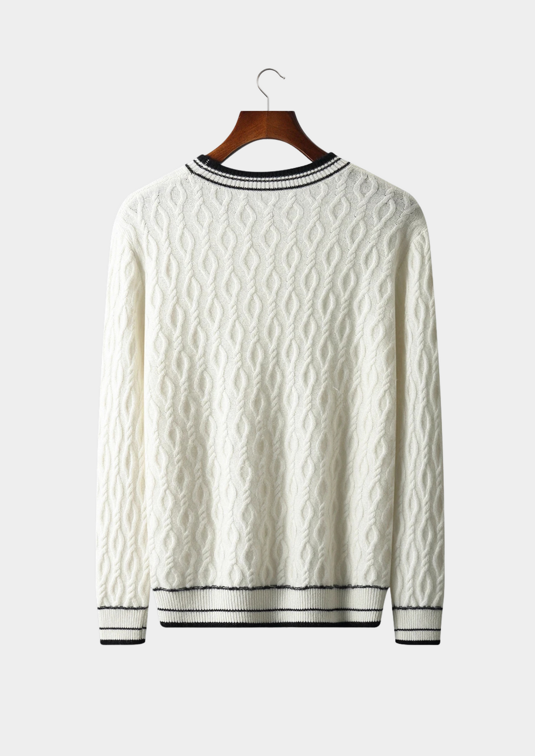 NOBA WOOL JACQUARD CREWNECK