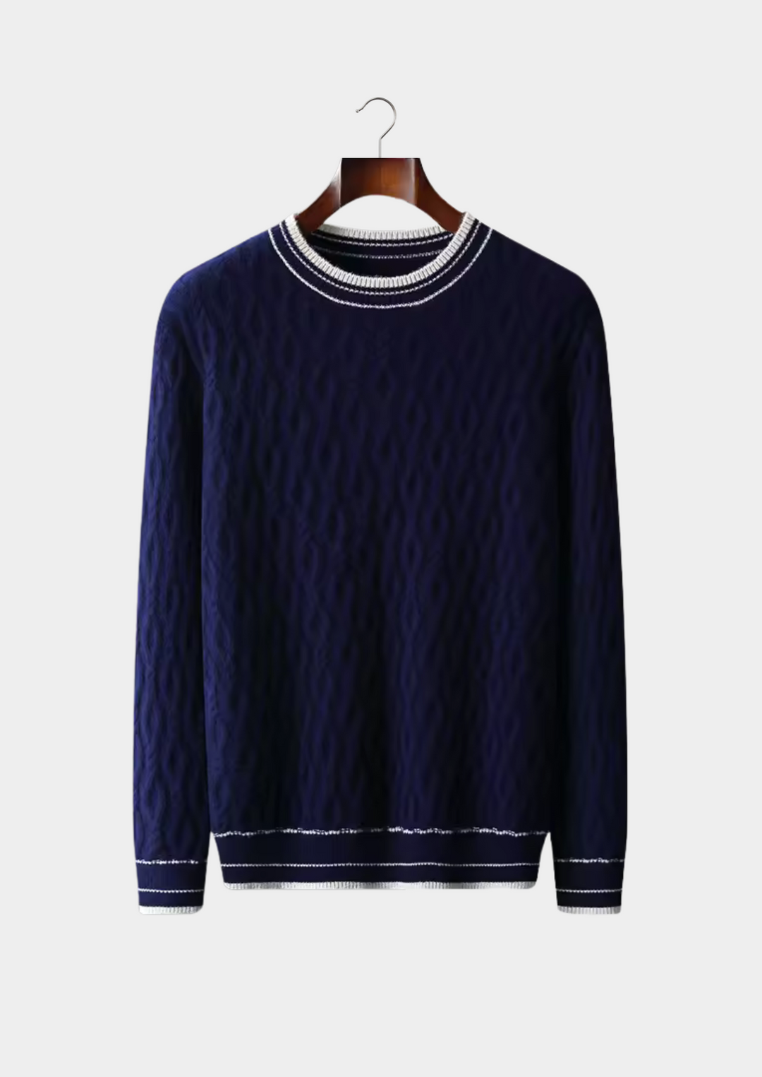 NOBA WOOL JACQUARD CREWNECK