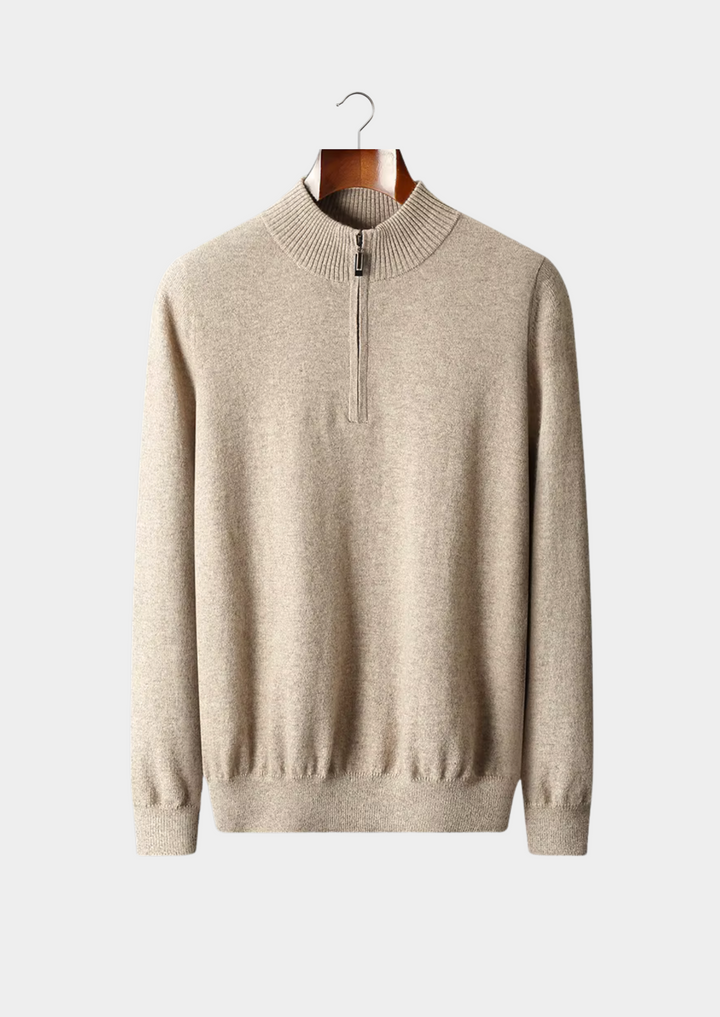 NOBA WOOL HALF ZIP SWEATER