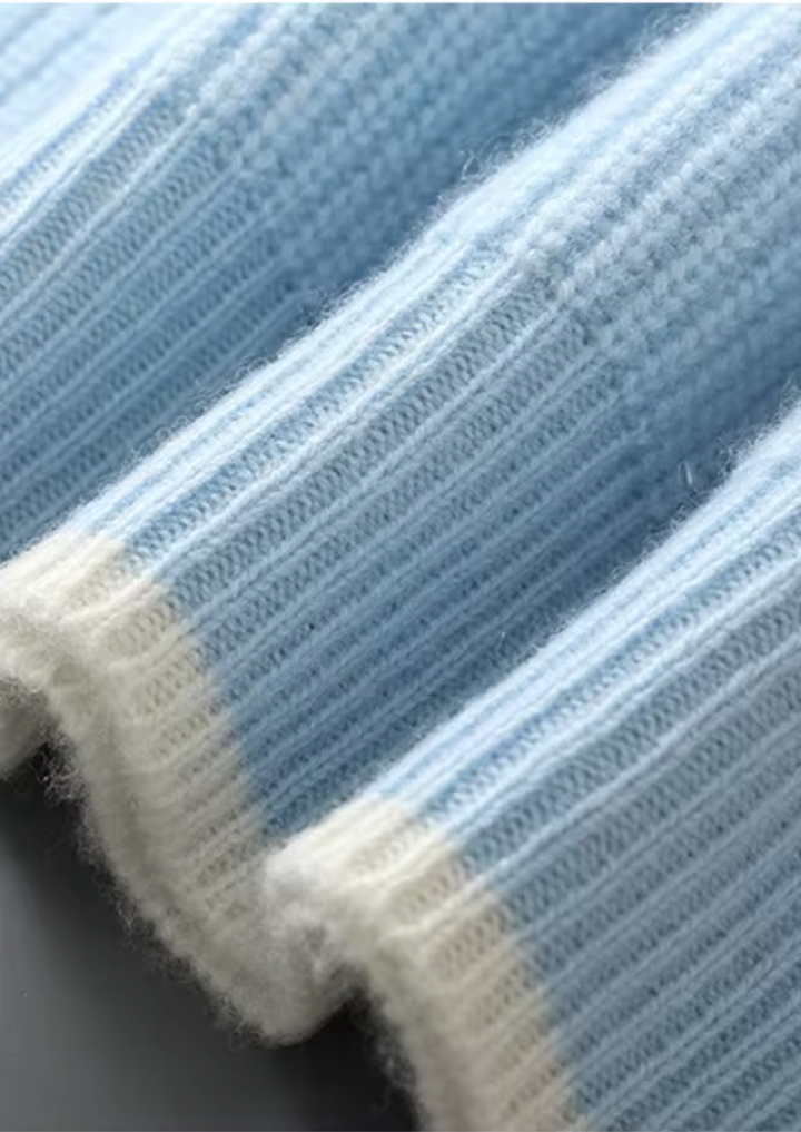 NOBA WOOL TWO TONE CREWNECK