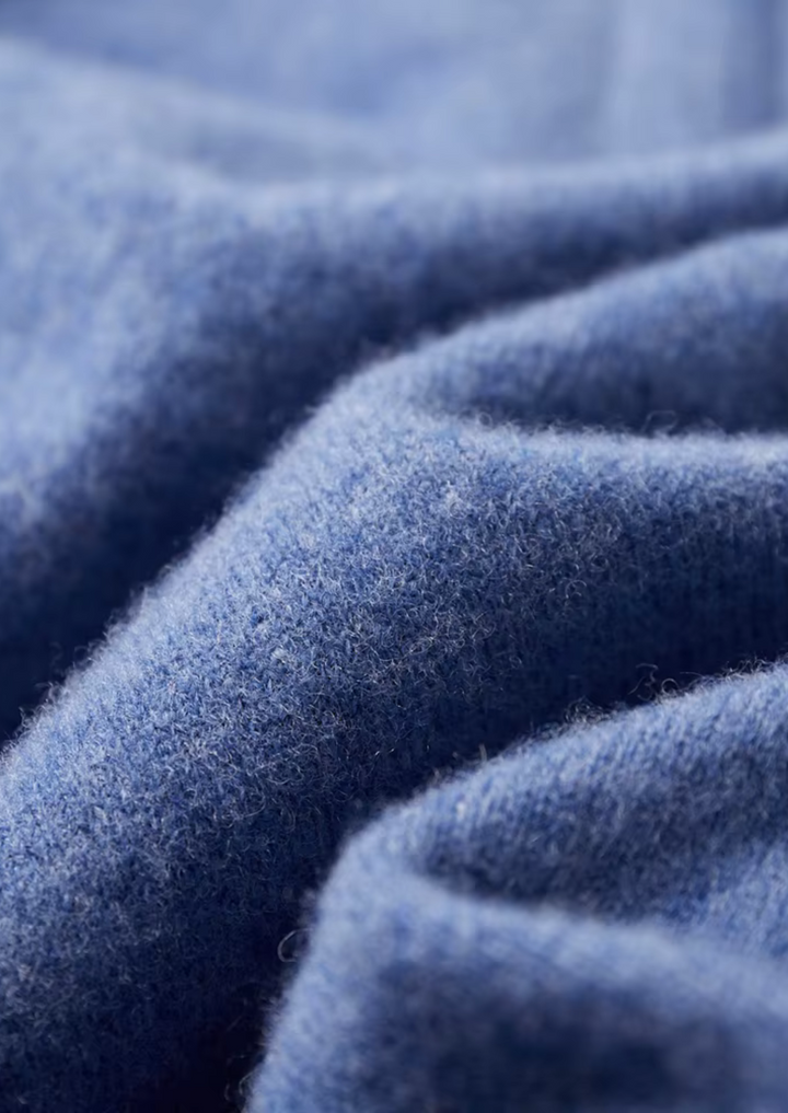 NOBA WOOL HALF ZIP POLO
