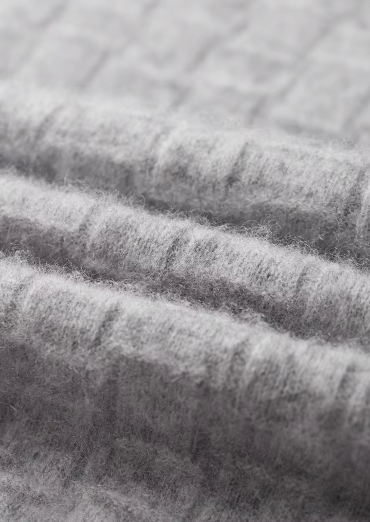 NOBA WOOL TEXTURED MOCKNECK
