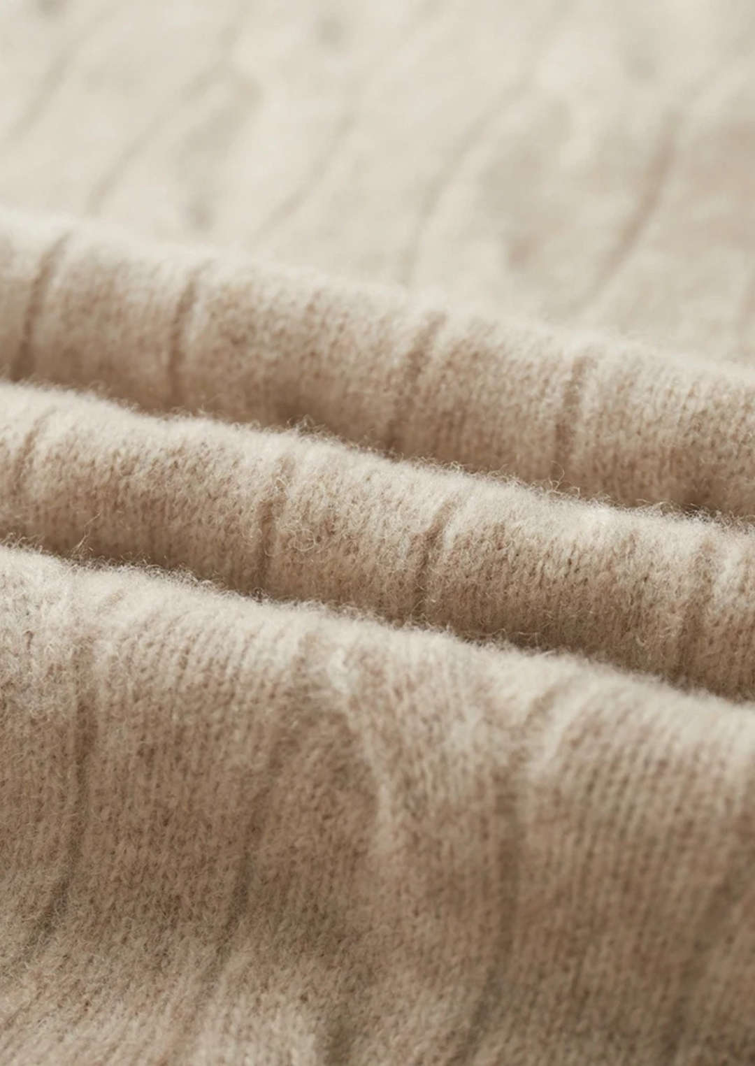 NOBA WOOL CABLE HALF ZIP