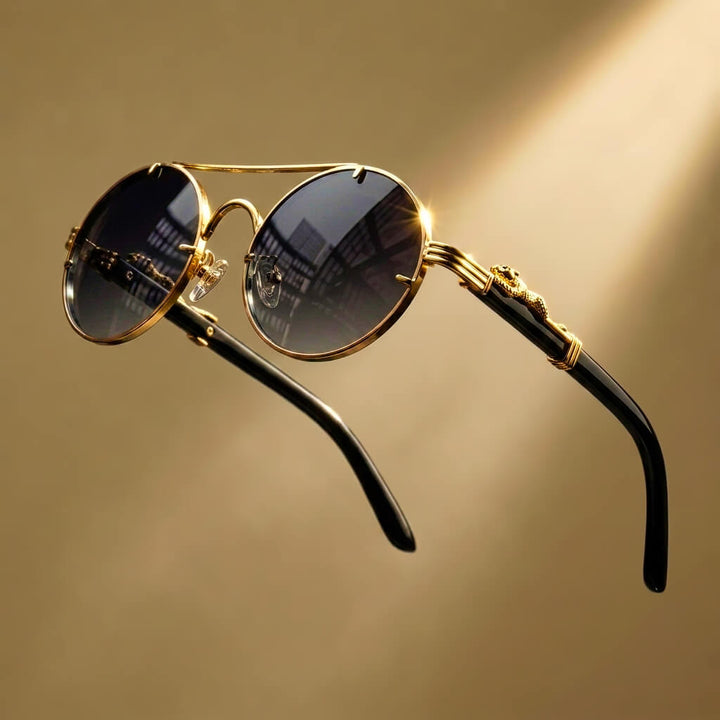 Jaguara Wooden Retro Shades - Obsidian Black