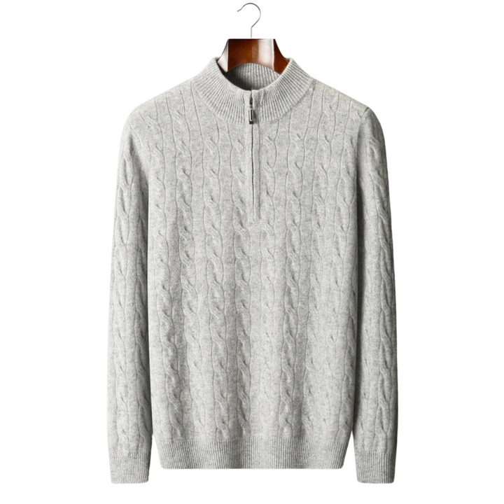 NOBA WOOL CABLE HALF ZIP