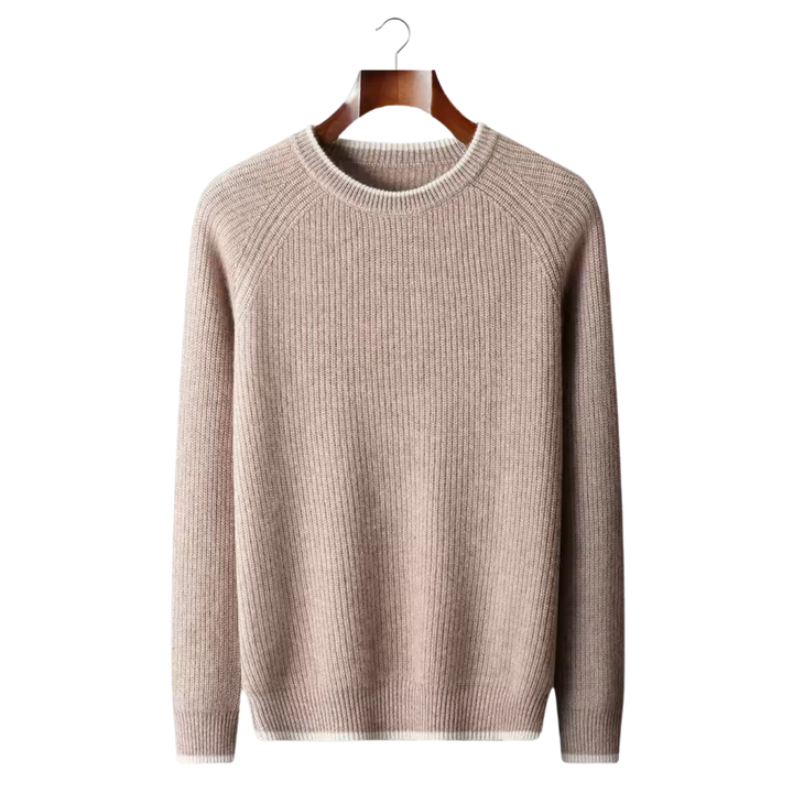 NOBA WOOL TWO TONE CREWNECK
