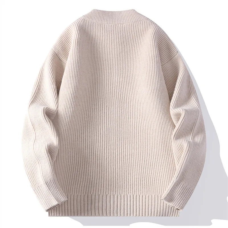 Adrian Knit Jacket - ribbed knit zip-up jacket