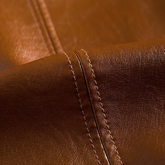 Alessandro Verdi Leather Jacket - Closeup