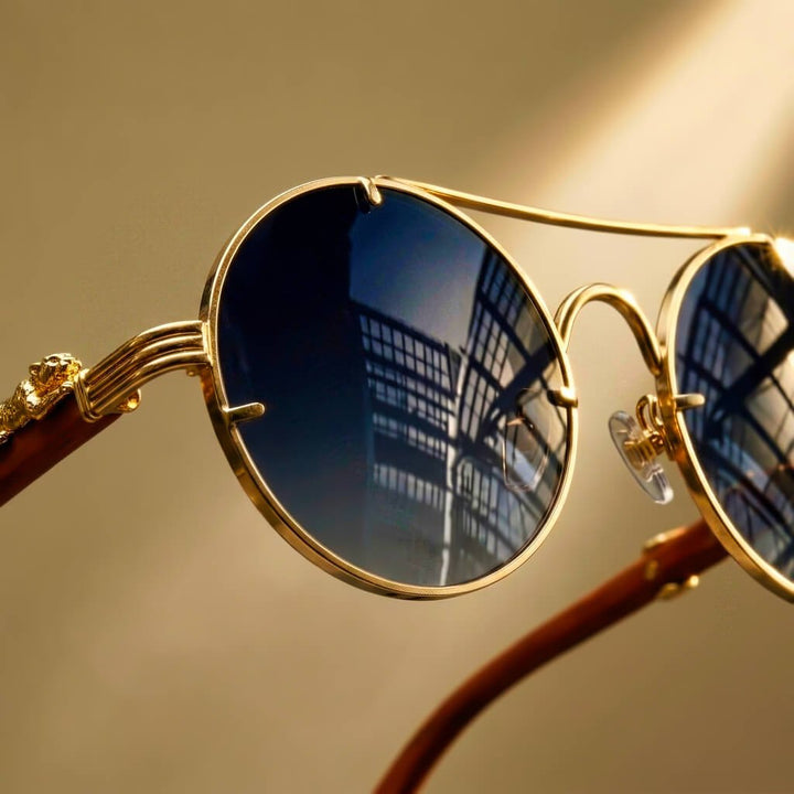 Jaguara Wooden Retro Shades - detail