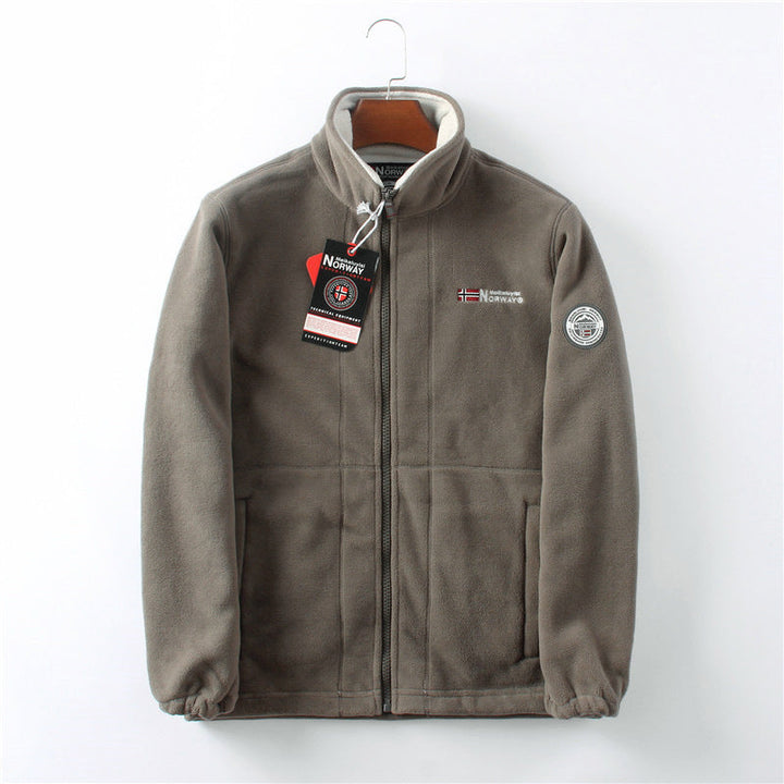 Giacca in sherpa a doppio strato
