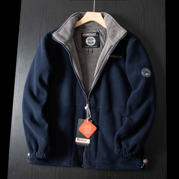 Giacca in sherpa a doppio strato