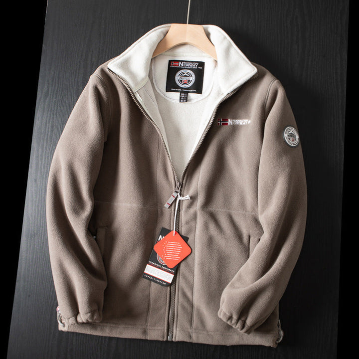 Giacca in sherpa a doppio strato