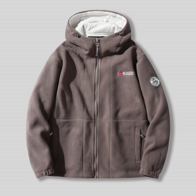 Giacca in sherpa a doppio strato
