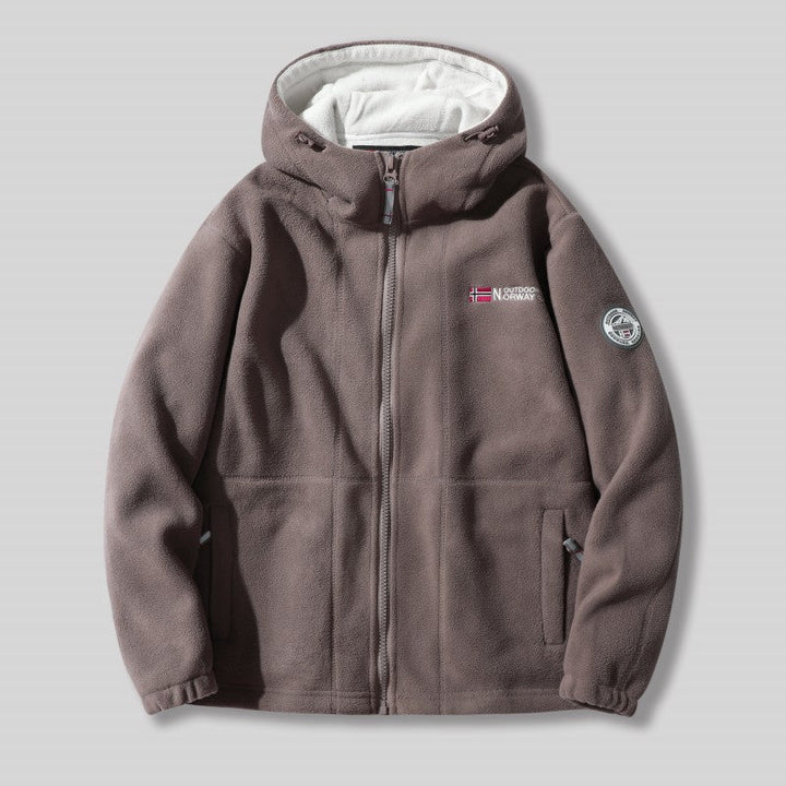 Giacca in sherpa a doppio strato