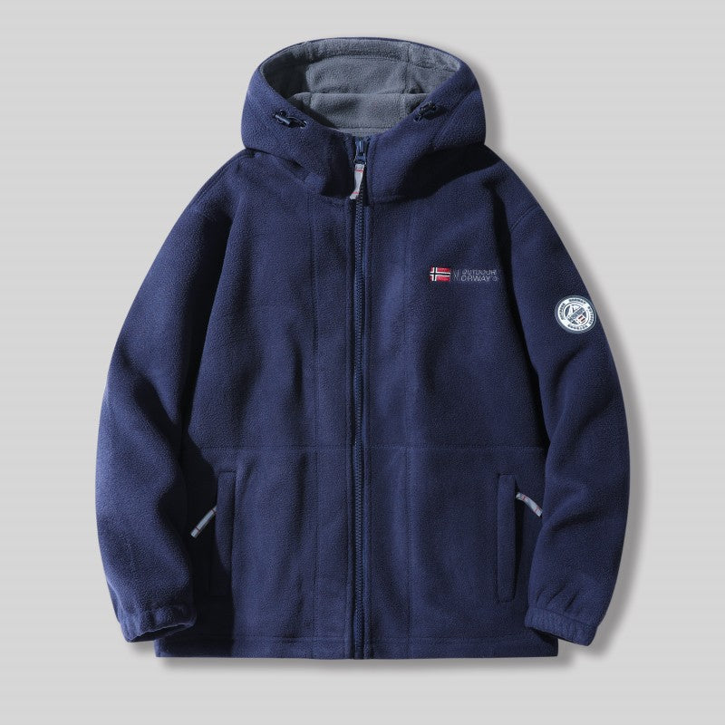 Giacca in sherpa a doppio strato
