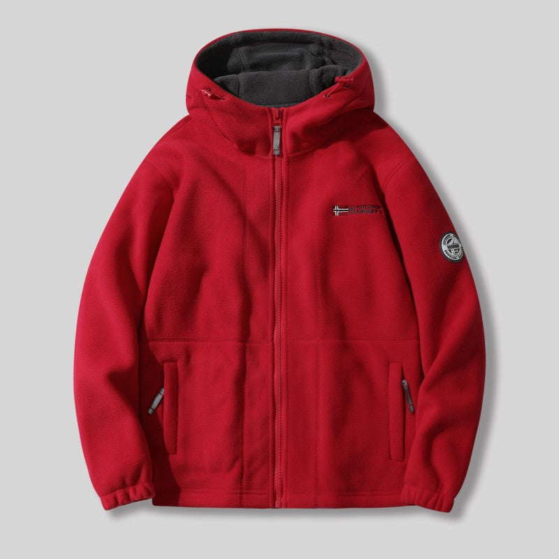 Giacca in sherpa a doppio strato