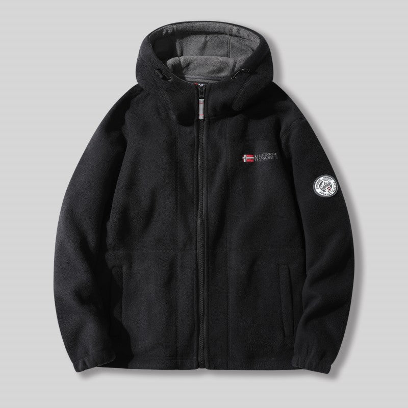 Giacca in sherpa a doppio strato