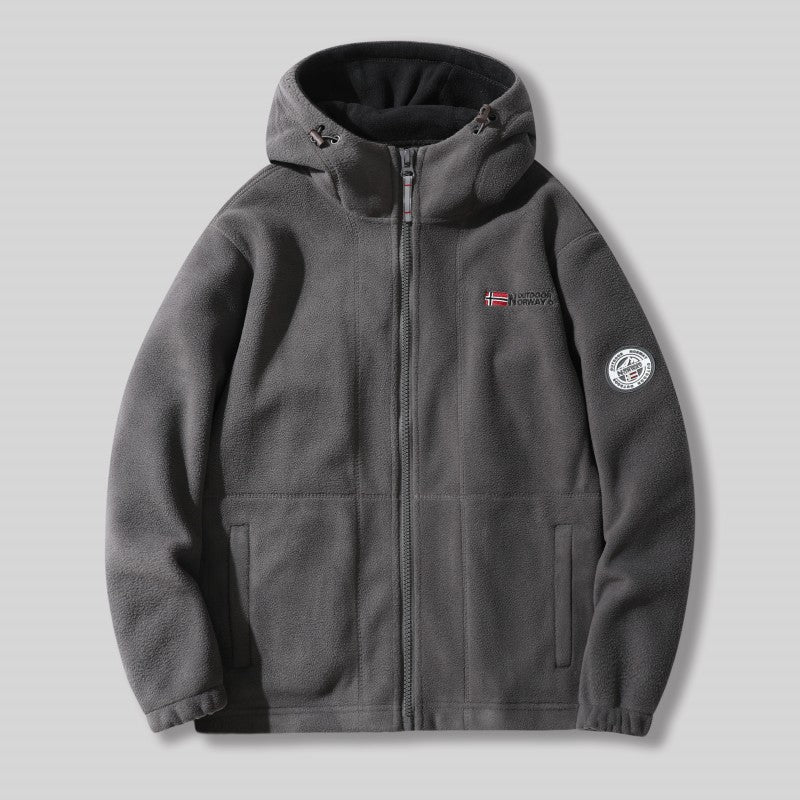 Giacca in sherpa a doppio strato