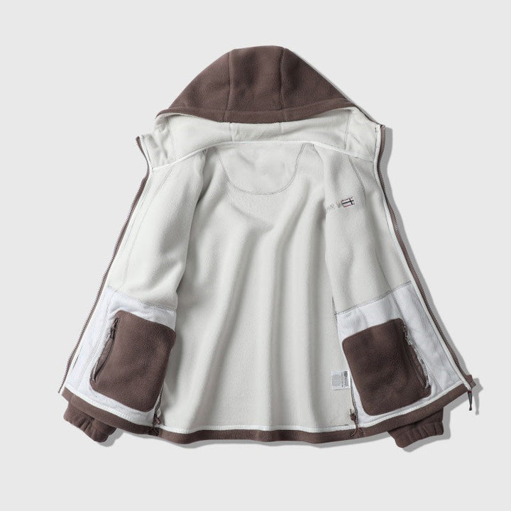 Giacca in sherpa a doppio strato